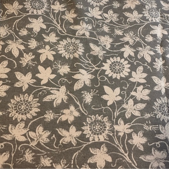 Pact Cinder Trellis Floral Print Organic Cotton Blend Racerback Crop Top - Picture 5 of 11